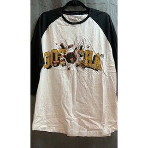 NWT‎ GOTCHA Throwback Demo Raglan Baseball 3/4 Sleeve Shirt sz Large